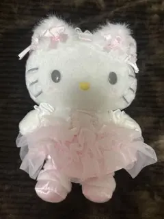 サンリオキャラクターズ 白猫バレリーナ ハローキティ ぬいぐるみ