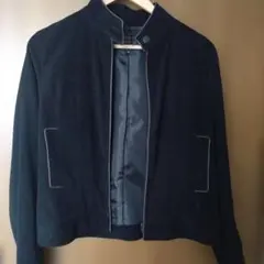 Xmasセール　COMME CA ノーカラージャケット ブラック サイズ11