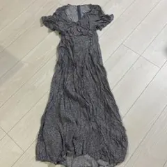 FRAY I.D 花柄フリルマキシドレス パープル