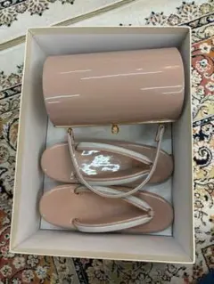 和装用【バッグ×草履】ピンクベージュ