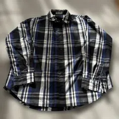チェック柄コットン長袖シャツ　ナノユニバース