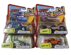 カーズ Look ミニカー 4台セット DJ ブースト ウィンゴ スノットロッド
