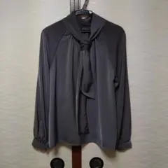 2WAYブラウス／グレーカラー