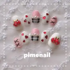 さくらんぼ3Dネイル