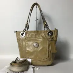 2506-90｜美品｜コーチ オプアート 2WAYバッグ イエロー