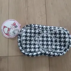 キティ　スリコ　HELLO KITTY 3COINS 千鳥柄 リボンポーチのサムネイル