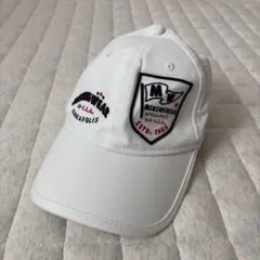 【美品】Munsingwear レディース ゴルフ キャップ ホワイト