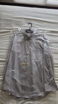 GU ブロードシャツ 長袖 03 GRAY 344928