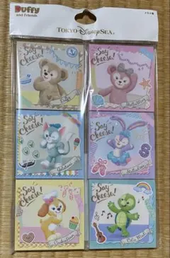 【TDS】Say Cheese! ダッフィー＆フレンズ メモ 6個セット