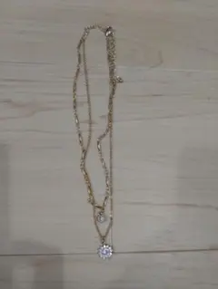 ゴールド ダブルチェーン ネックレス