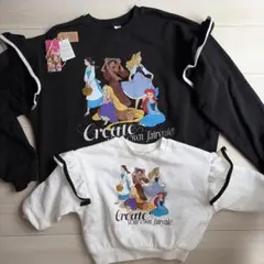 親子　姉妹　お揃いトレーナー　ディズニープリンセスペアルック　リトシー