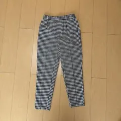 GU ギンガムチェック パンツ　M