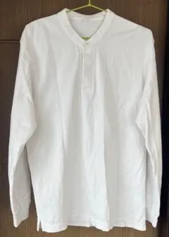 UNIQLO スタンドカラーTシャツ 長袖 430015 白 ウィメンズ