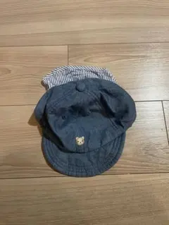니시마츠야 48cm 데님 스트라이프 아기 모자