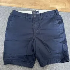 Abercrombie & Fitch ストレッチショートパンツ 30 ネイビーのサムネイル