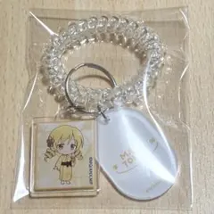 まどマギ　巴マミ　ロッカーキー風アクキー　極楽湯コラボ