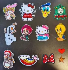 刺繍アイロンワッペンまとめ13点