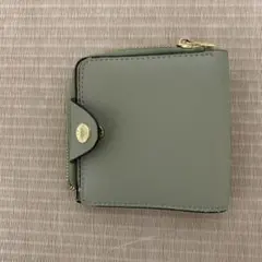 二つ折り財布 ライトグリーン コンパクトのサムネイル