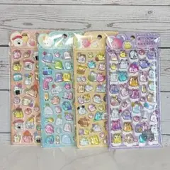 オバケーヌ 4枚セット うるちゅる ポップシール 硬いシール✨現品限り