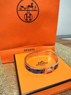 HERMES エナメルブレスレット クリックH ホワイト - メルカリ