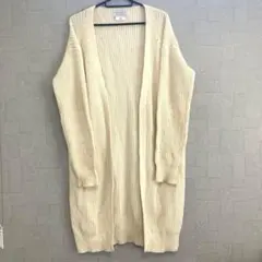 CIAOPANIC TYPY フリー　アイボリー　ロングカーディガン