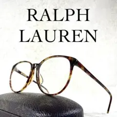 極美品　RALPH LAUREN　ビンテージ伊達メガネ　度無し　べっ甲柄フレーム