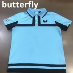 バタフライ　シャツ　卓球　ユニフォーム　バイカラー