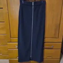 GUタイトスカート 黒 フロントジッパー 大人気商品