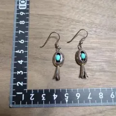 インディアンジュエリー ターコイズピアス シルバー925