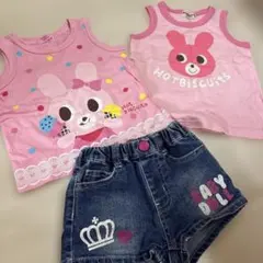 HOT BISCUITS タンクトップ BABYDOLL ショートパンツ - メルカリ