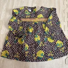 美品　familiar 花柄シャツ 70 ブラウスチュニック