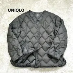 【UNIQLO】 美品ULTRA LIGHT DOWN カーキ　ダウン袋付きXL