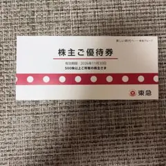 東急　株主優待券(冊子) 有効期限：2026年11月30日までのサムネイル