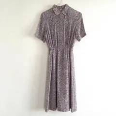 極美品】トッカ 花柄プリントワンピース ノースリーブ ブラウス風
