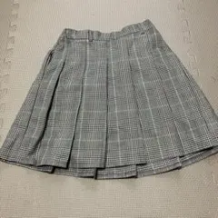 グレンチェック柄 プリーツキュロットスカート