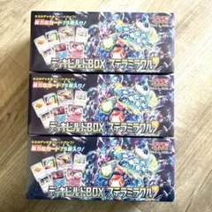 ポケモンカード3箱 シュリンク付 デッキビルドBOX ステラミラクル