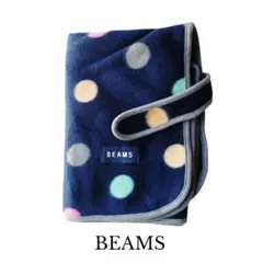 InRed 付録 BEAMS ブランケットネイビー×水玉 ピンク・イエローのサムネイル