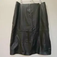 GAP ギャップ 本革 レザー スカート 12 タイト 秋冬 ヴィンテージ