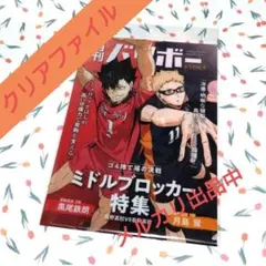 ハイキュー!! A4クリアファイル 月刊バリボー第2弾（月島 蛍・黒尾鉄朗）