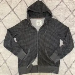 y2k 00s オールドユニクロ　UNIQLO ダブルジップ　チェックパーカー