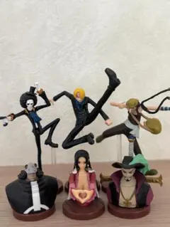 チョコエッグ ワンピース 6種 ハンコック ミホーク サンジ ブルック ウソップ