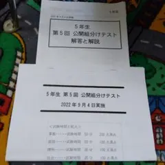 2026年最新】四谷大塚 5年 組み分けテストの人気アイテム - メルカリ