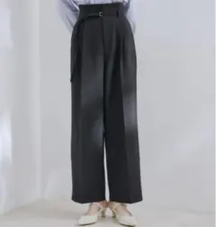 ViS ワイドパンツ　ブラック　夏用