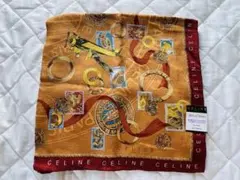 CELINE シルク&コットン ハンカチ 58cm