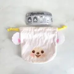 Monchhichi ふわふわFACE巾着