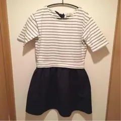 未使用品☆ナノ・ユニバース☆ボーダーカットソーワンピース