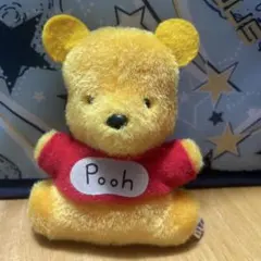 プーさん ぬいぐるみバッチ　東京ディズニーランド　TDL 高さ約10cm レトロ