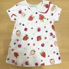 ハッカキッズ　いちごチュニック　110㎝