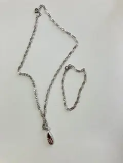 silvk+32 K18 ダイヤ0.03ct ネックレス ゲルマニウム - メルカリ