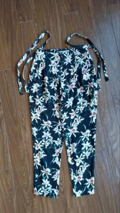 moussy 花柄ハイウエストパンツ